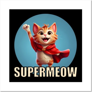 Supermeow - Superhero Kitty Posters and Art